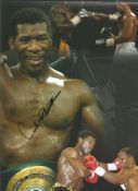 Boxing Carl Thompson signed 12x8 colour montage photo. Adrian Carl Thompson (born 26 May 1964) is