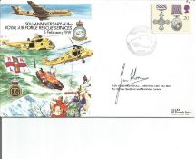 AVM J. Morris CBE (Air Officer Scotland and Northern Ireland) signed RAF flown cover. 50th