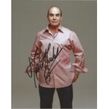 David Suchet signed 10 x 8 colour Poirot Portrait Photo, from in person collection autographed at