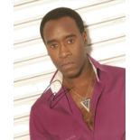 Don Cheadle signed 10 x 8 colour Photoshoot Portrait Photo, from in person collection autographed at