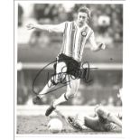 Football Charlie George 10x8 signed black and white photo pictured in action for Southampton. Good