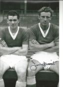 Football Jimmy Harris 12x8 signed black and white photo pictured during his time with Everton.