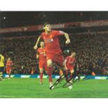 Football Martin Skirtel 10x8 signed colour photo pictured celebrating while playing for Liverpool.