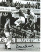 Football Alvin Martin 10x8 signed black and white photo pictured in action for West Ham United. Good