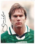 Football Jason McAteer signed 10x8 colour photo pictured while on Republic of Ireland duty. Good