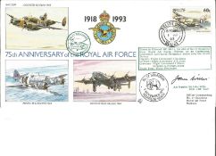 Air Cmdre. A. A. N. Nicholson CBE, AE (OC No. 84 Sqn. , RAF Akrotiri)signed RAF 75th Anniversary