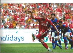 Football Charlie Adam 8x12 signed colour photo pictured while playing for Liverpool FC. Good