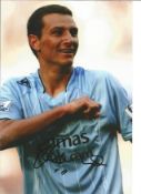Football Elano 12x8 signed colour photo pictured while playing for Manchester City. Good