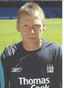 Football Stuart Pearce 12x8 signed colour photo pictured during his time with Manchester City.