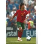 Football Fernando Couto 12x8 signed colour photo pictured in action for Portugal. Good Condition.