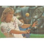 Tennis Steffi Graf 7x5 signed colour photo. Stefanie Maria "Steffi" Graf ( born 14 June 1969) is a