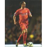 Football Lazar Markovic 10x8 signed colour photo pictured playing for Liverpool. Good Condition. All