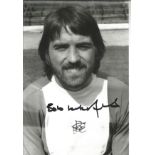Football Bob Latchford 12x8 signed black and white photo pictured during his time with Birmingham