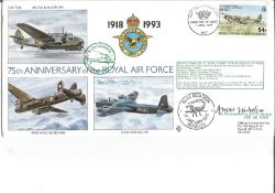 AVM D. G. Evans CBE (Air Officer Commanding 1 Group)signed RAF 360 Squadron Award of the badge flown