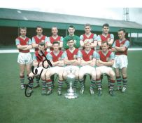 Football John Connelly 10x8 signed colour photo pictured in Burnley league champions team photo.