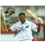 Cricket Shivnarine Chanderpaul 8x10 signed colour photo pictured while playing for the West