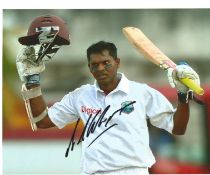Cricket Shivnarine Chanderpaul 8x10 signed colour photo pictured while playing for the West