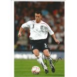 Football Nicky Shorey 12x8 signed colour photo pictured in action for England. Good Condition. All