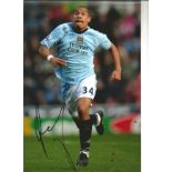 Football Nigel De Jong 12x8 signed colour photo pictured playing for Manchester City. Good