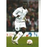 Football Micah Richards 12x8 signed colour photo pictured in action for England. Good Condition. All