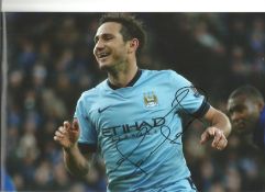 Football Frank Lampard 8x12 signed colour photo pictured while playing for Manchester City. Good