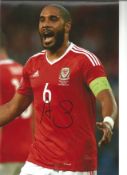 Football Ashley Williams 12x8 signed colour photo pictured while playing for Wales. Good