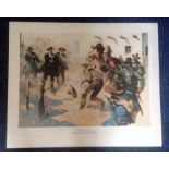 Railway Print 23x31 approx titled The Great Marquess by the artist Terence Cuneo. Good Condition. We