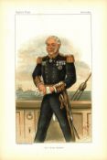 2X Navy Vanity Fair prints Admiral Sir Compton Domvile G. C. B 40 H. P in a dinghy and on 1 China