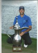 Golf Alvaro Quiros signed 12x8 colour photo. Spanish professional golfer and regarded as one of