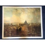 London print approx 33x24 titled The Heart of the Empire by the artist Neil Moiler Lund 1863-1916.