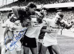 Football Graham Roberts signed 16x12 black and white photo pictured with his fellow Englishman