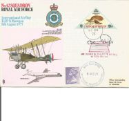 Flt. Lt. Oliver Philpot MC, DFC signed RAF World War Two flown cover. No. 42 Squadron 'International