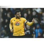 Football Troy Deeney 8x12 signed colour photo pictured in action for Watford. Good Condition. All