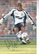 Football Paul Gerrard 12x8 signed colour photo pictured in action for Everton. Good Condition. All