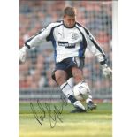 Football Paul Gerrard 12x8 signed colour photo pictured in action for Everton. Good Condition. All