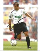 Football Milan Baros 10x8 signed colour photo pictured in action for Liverpool F. C. Good Condition.
