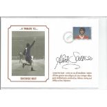Football David Sadler signed A Tribute to George Best commemorative Sporting Legends Cover. David