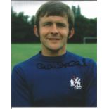 Football John Hollins 10x8 signed colour photo pictured during his time with Chelsea F. C. Good