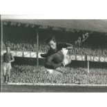 Football Nigel Simms signed 8x12 black and white photo pictured in action for Aston Villa. Good