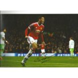 Football Chris Smalling 12x8 signed colour photo pictured in action for Manchester United. Good