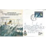 Norman Cyril Jackson VC signed RAF B3 B. E. 2b cover. Commemorating the First Award of the