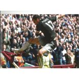 Football Pedro 12x8 signed colour photo pictured in action for Chelsea. Good Condition. All signed