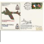 AVM B. P. Young CBE (RAF Colerne) signed RAF Colerne 50th Anniversary of the No2 Squadron flown