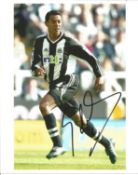Football Nolberto Solano 10x8 signed colour photo pictured in action for Newcastle United. Good