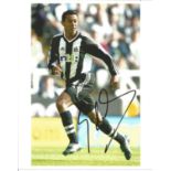 Football Nolberto Solano 10x8 signed colour photo pictured in action for Newcastle United. Good