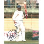 Cricket Graham Gooch 10x8 signed colour photo pictured while playing for England. Good Condition.