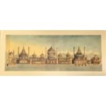 Royal Pavilion print 17x38 approx Longitudinal Section of the Pavilion 1826 by the artist John Nash.