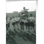 Football Bobby Smith signed 12x8 black and white photo pictured on England duty. Good Condition. All