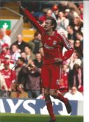 Football Peter Crouch 12x8 signed colour photo pictured while playing for Liverpool F. C. Good