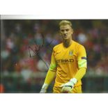 Football Joe Hart 12x8 signed colour photo pictured while playing for Manchester City. Good